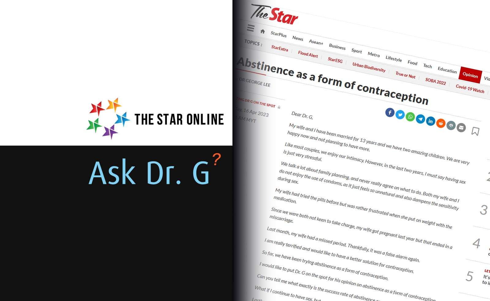 Abstinence as a form of contraception Lee.my